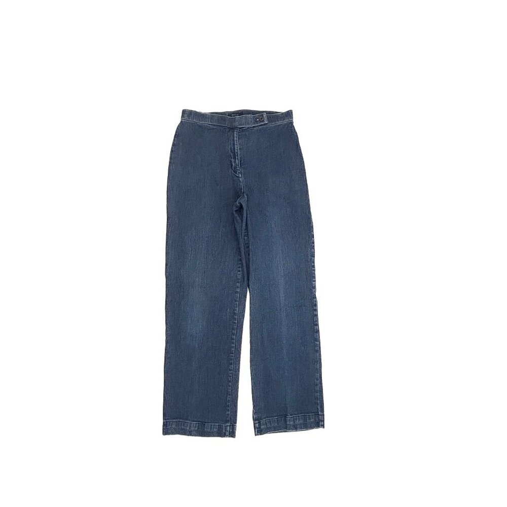 Westbound Relaxed Straight Jeans Womens 6 Blue Dark Wash Denim Classic